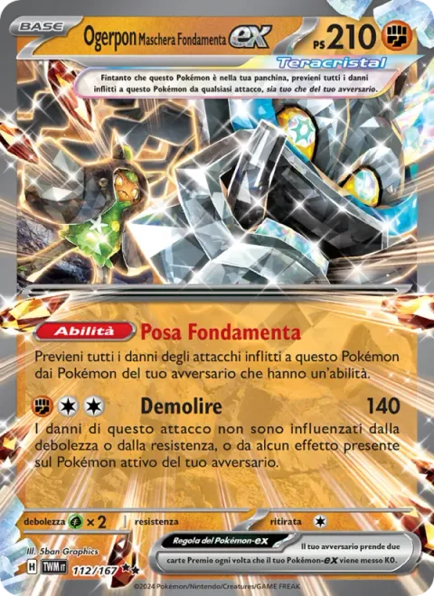 Cornerstone Mask Ogerpon ex [Cornerstone Stance | Demolish]