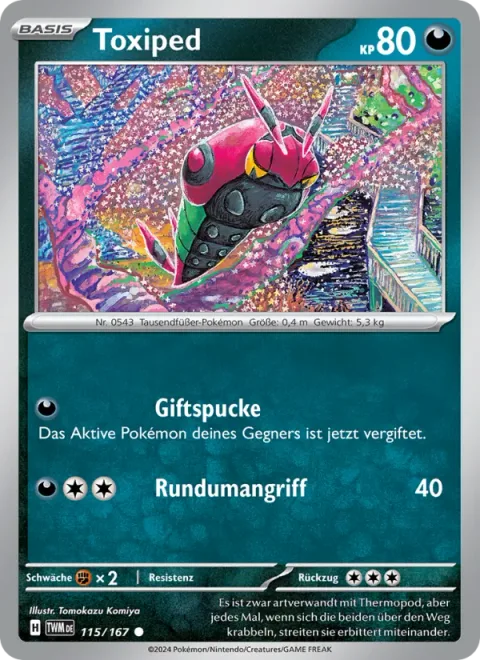 Venipede [Spit Poison | Spinning Attack]