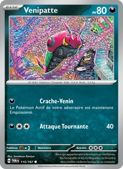 Venipede [Spit Poison | Spinning Attack]
