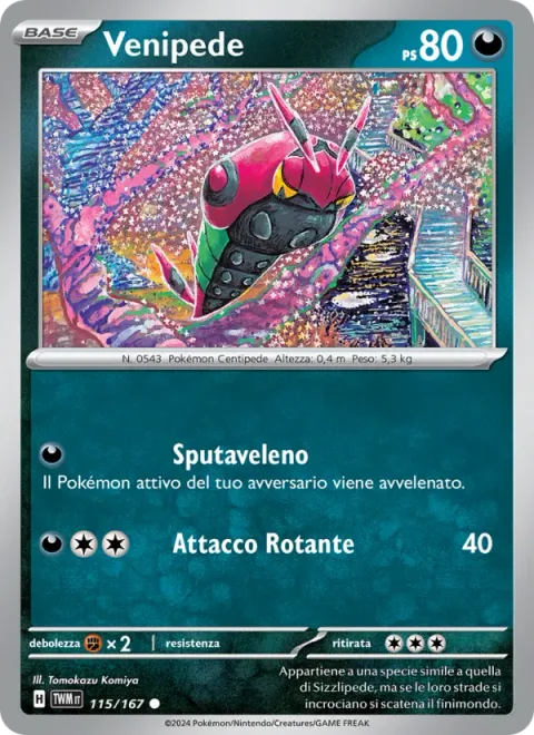 Venipede [Spit Poison | Spinning Attack]
