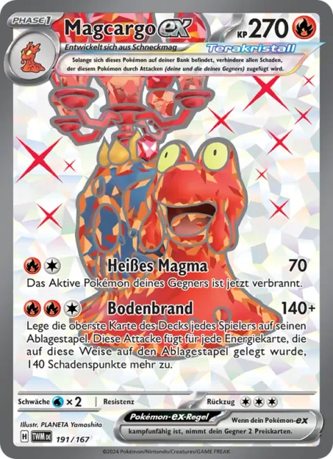 Magcargo ex [Hot Magma | Ground Burn]