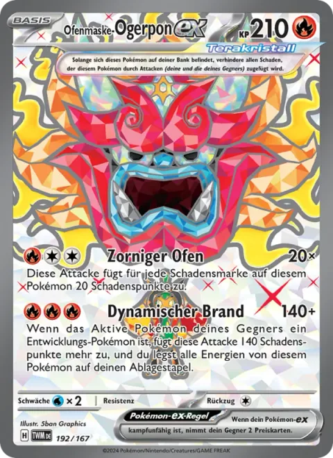 Hearthflame Mask Ogerpon ex [Wrathful Hearth | Dynamic Blaze]