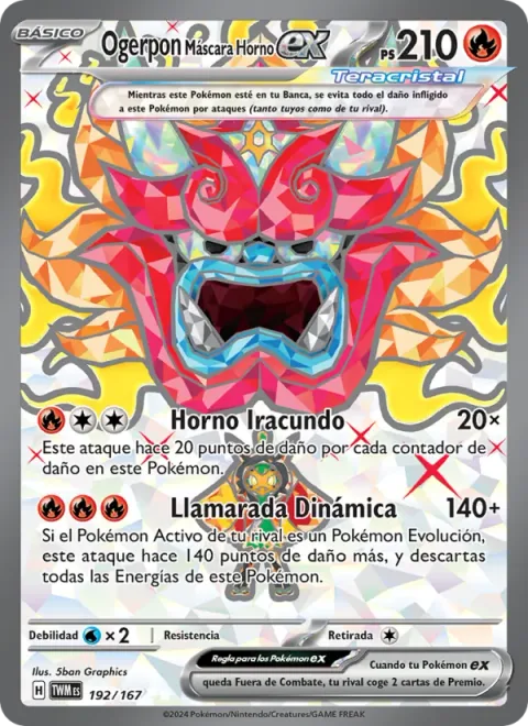 Hearthflame Mask Ogerpon ex [Wrathful Hearth | Dynamic Blaze]
