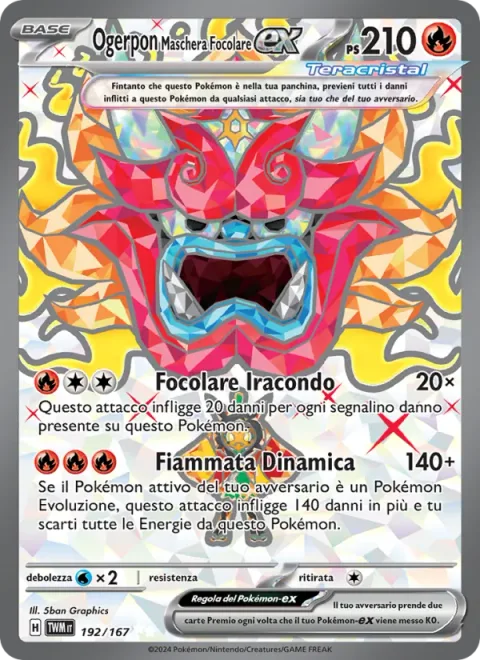 Hearthflame Mask Ogerpon ex [Wrathful Hearth | Dynamic Blaze]