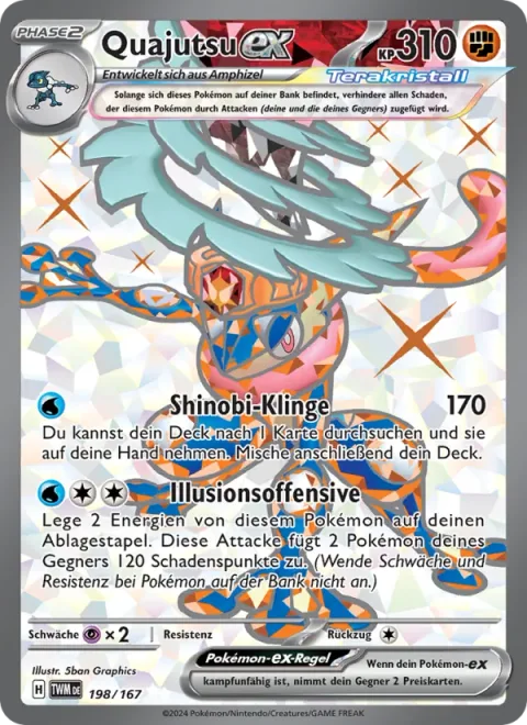 Greninja ex [Shinobi Blade | Mirage Barrage]