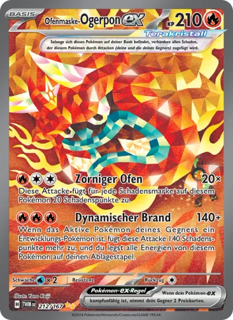 Hearthflame Mask Ogerpon ex [Wrathful Hearth | Dynamic Blaze]