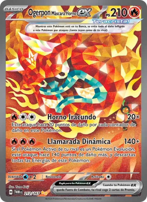 Hearthflame Mask Ogerpon ex [Wrathful Hearth | Dynamic Blaze]