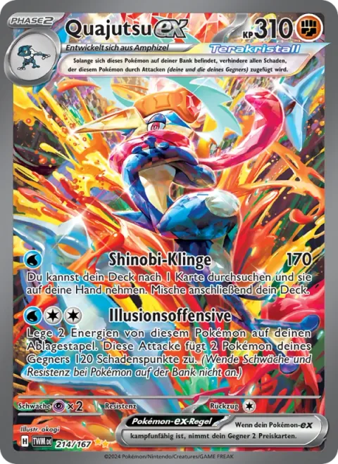 Greninja ex [Shinobi Blade | Mirage Barrage]