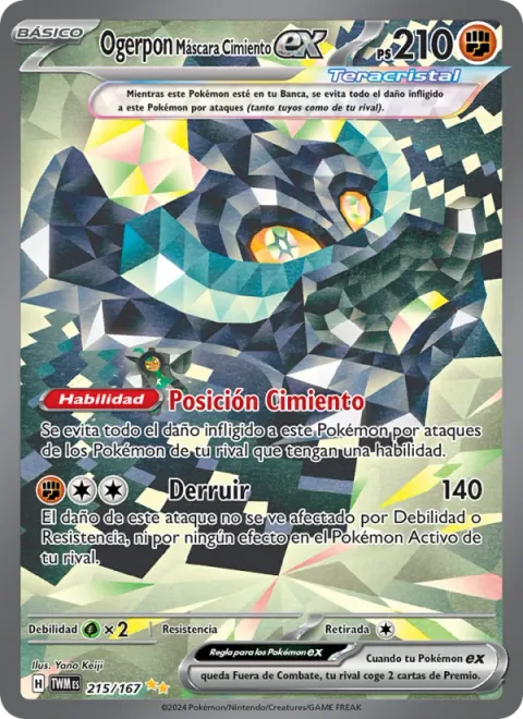 Cornerstone Mask Ogerpon ex [Cornerstone Stance | Demolish]