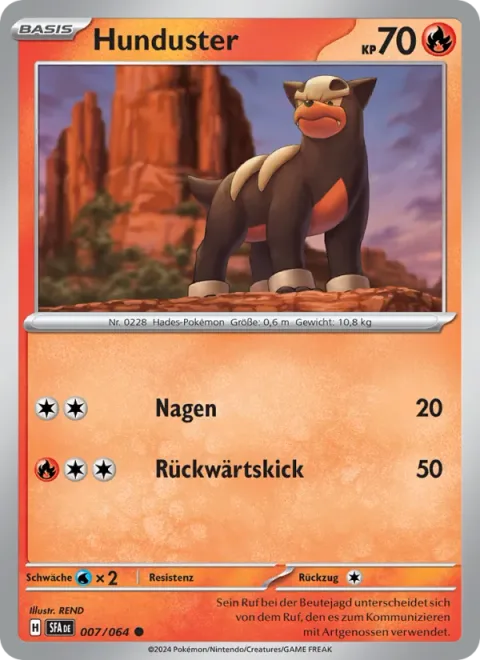 Houndour [Gnaw | Rear Kick]