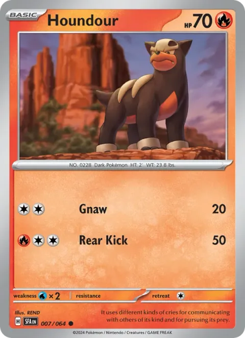 Houndour [Gnaw | Rear Kick]