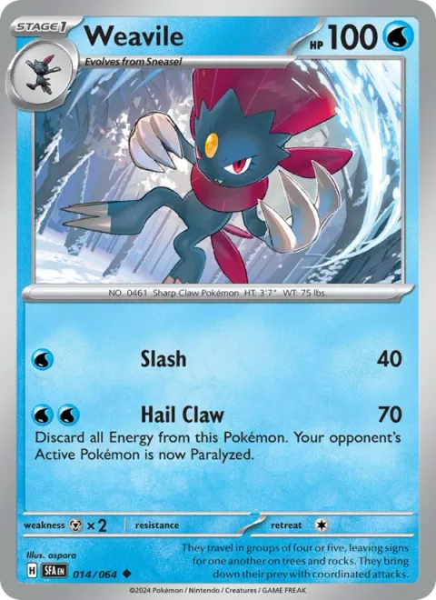 Weavile [Slash | Hail Claw]