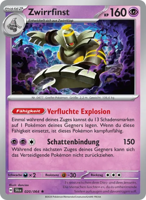 Dusknoir [Cursed Blast | Shadow Bind]