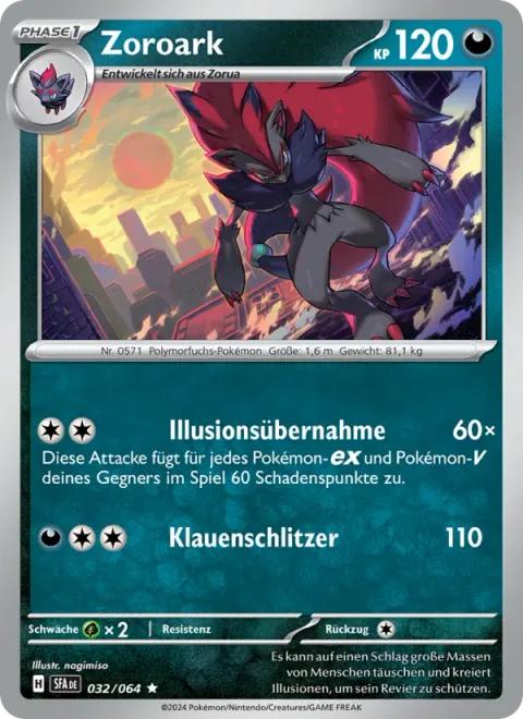 Zoroark [Illusory Hijacking | Claw Slash]