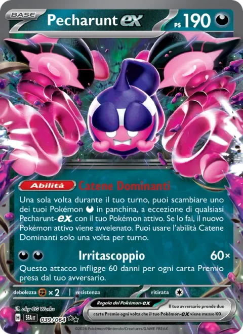 Pecharunt ex [Subjugating Chains | Irritated Outburst]