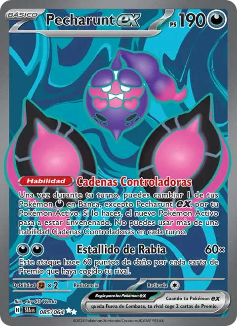 Pecharunt ex [Subjugating Chains | Irritated Outburst]
