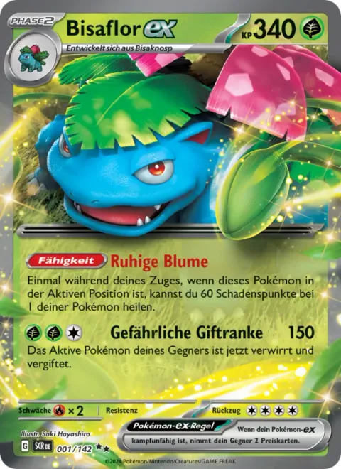 Venusaur ex [Tranquil Flower | Dangerous Toxwhip]