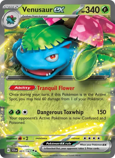 Venusaur ex [Tranquil Flower | Dangerous Toxwhip]