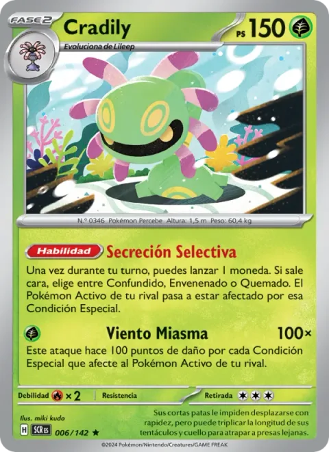 Cradily [Selective Slime | Miasma Wind]