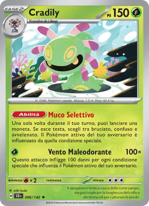 Cradily [Selective Slime | Miasma Wind]