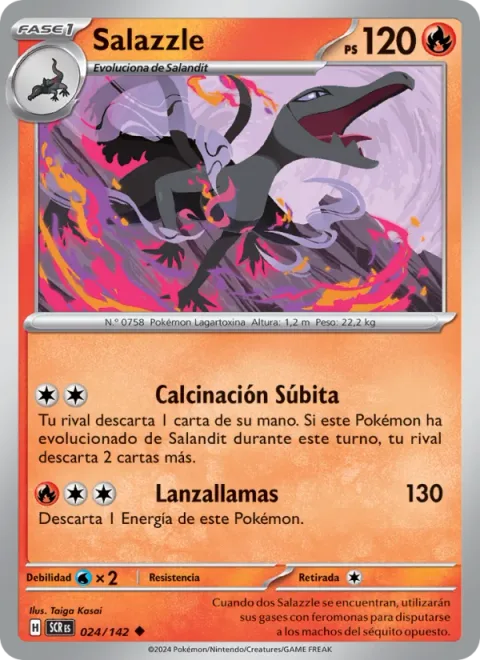 Salazzle [Sudden Scorching | Flamethrower]