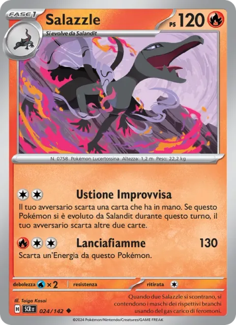 Salazzle [Sudden Scorching | Flamethrower]