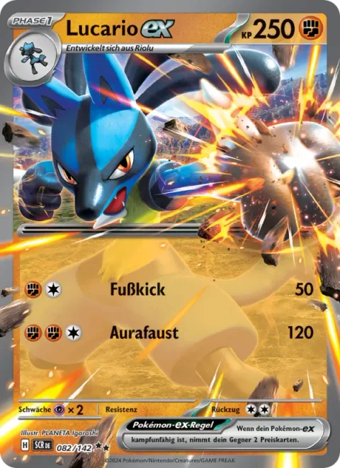 Lucario ex [Low Kick | Aura Knuckle]