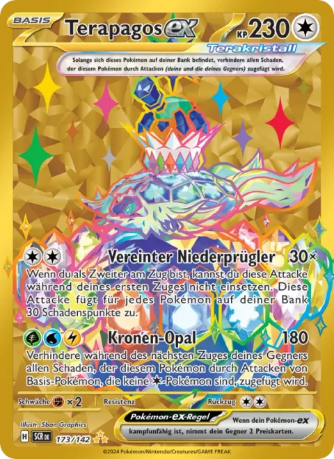 Terapagos ex [Unified Beatdown | Crown Opal]