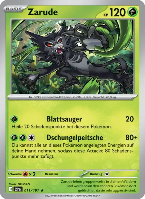 Zarude [Leaf Drain | Jungle Whip]
