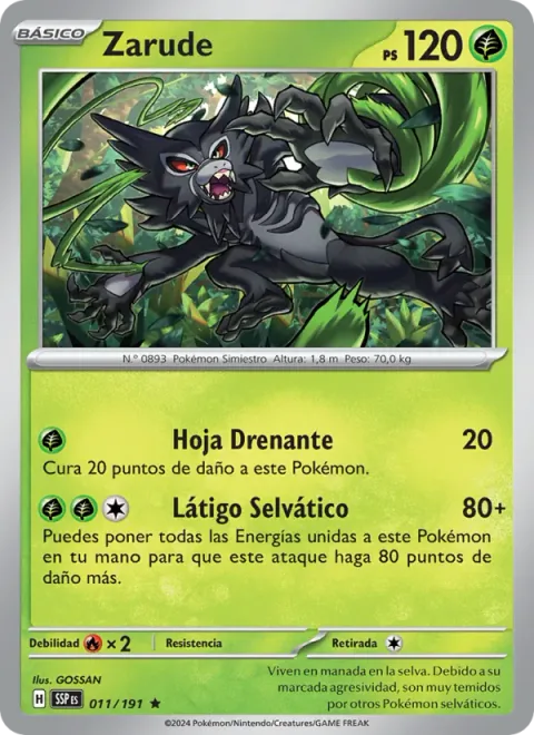 Zarude [Leaf Drain | Jungle Whip]