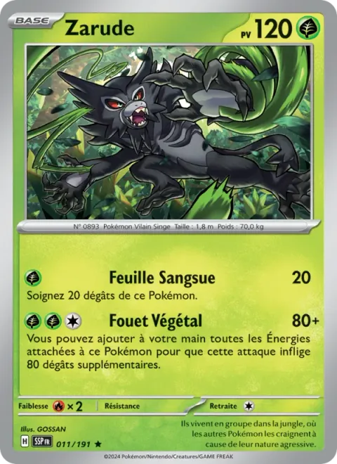 Zarude [Leaf Drain | Jungle Whip]