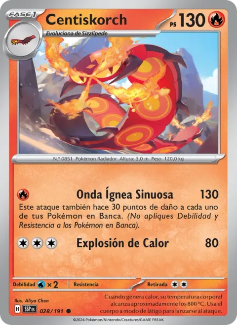Centiskorch [Billowing Heat Wave | Heat Blast]