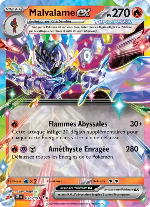 Ceruledge ex [Abyssal Flames | Raging Amethyst]
