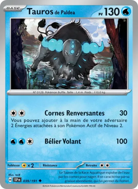 Paldean Tauros [Upthrusting Horns | Jet Headbutt]