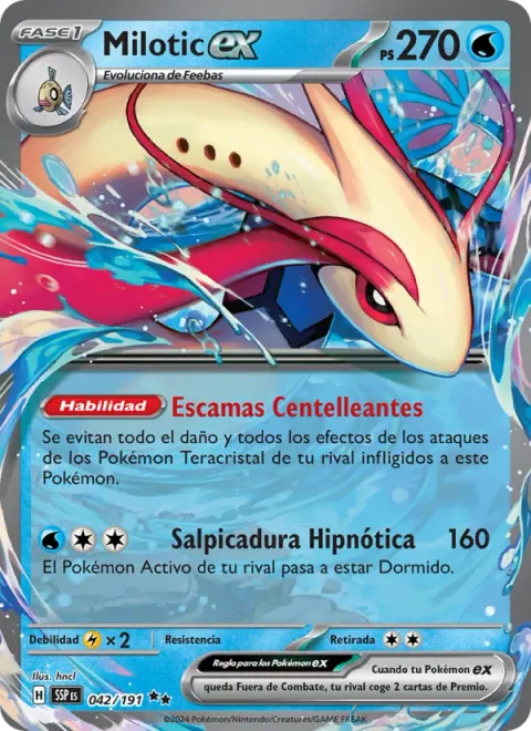 Milotic ex [Sparkling Scales | Hypno Splash]