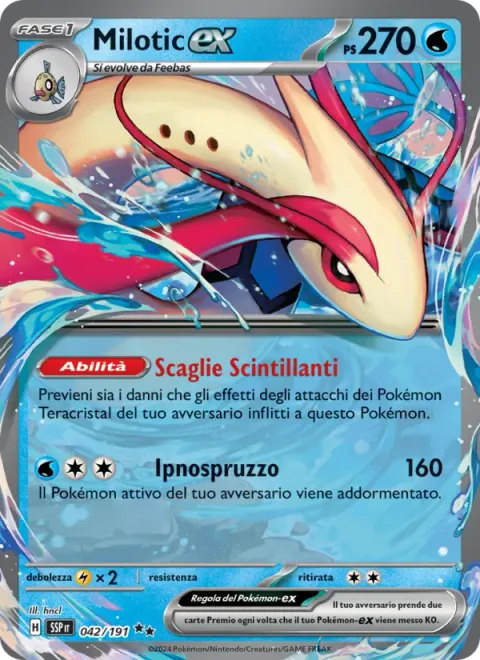Milotic ex [Sparkling Scales | Hypno Splash]