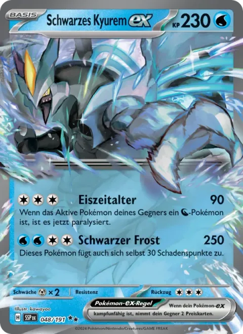 Black Kyurem ex [Ice Age | Black Frost]