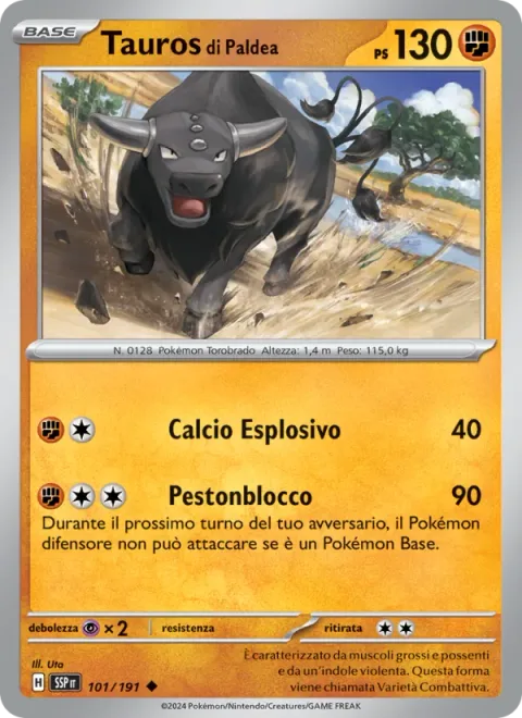 Paldean Tauros [Smash Kick | Blocking Stomp]