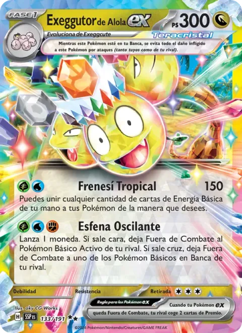 Alolan Exeggutor ex [Tropical Frenzy | Swinging Sphene]