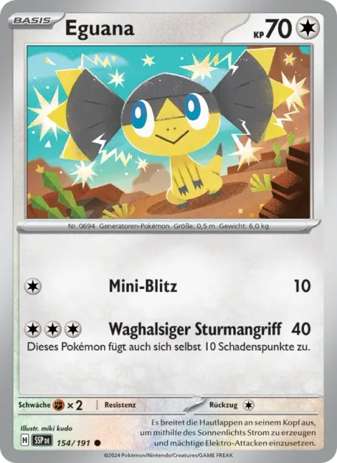 Helioptile [Tiny Bolt | Reckless Charge]