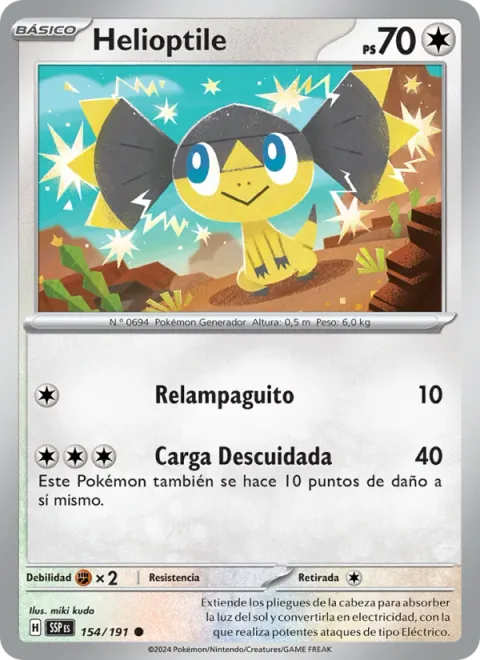 Helioptile [Tiny Bolt | Reckless Charge]