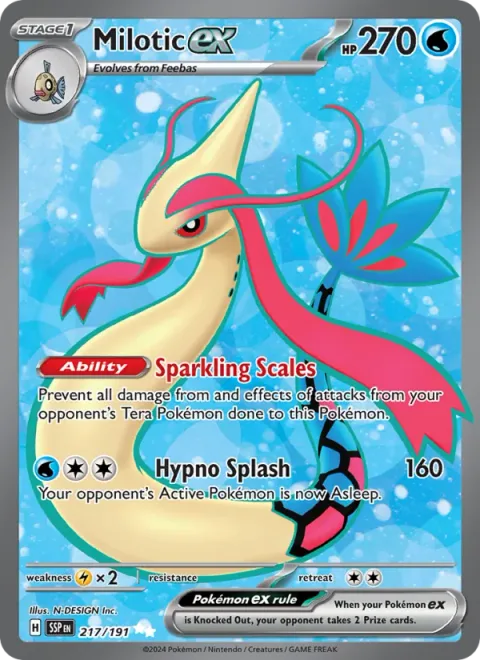 Milotic ex [Sparkling Scales | Hypno Splash]