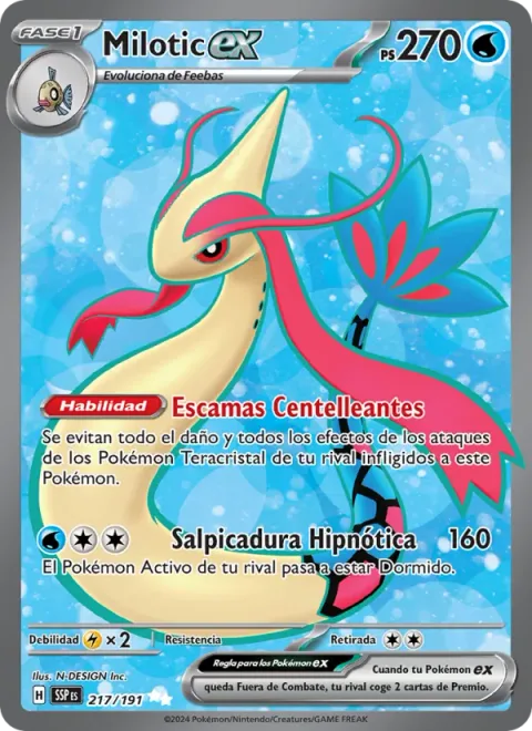 Milotic ex [Sparkling Scales | Hypno Splash]
