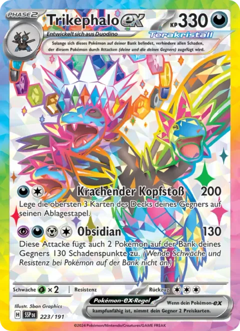Hydreigon ex [Crashing Headbutt | Obsidian]