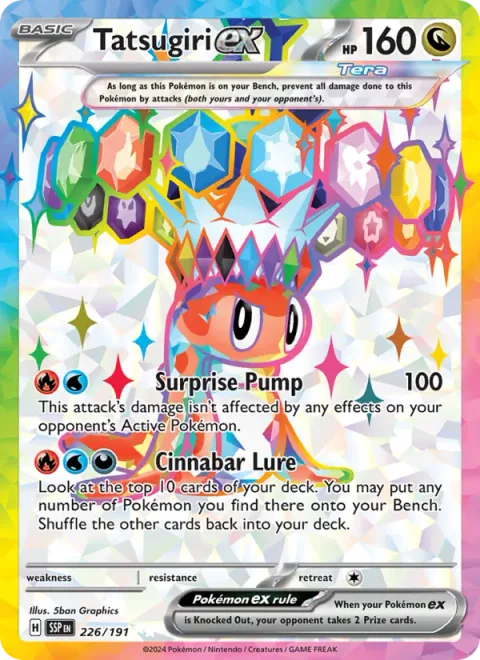 Tatsugiri ex [Surprise Pump | Cinnabar Lure]