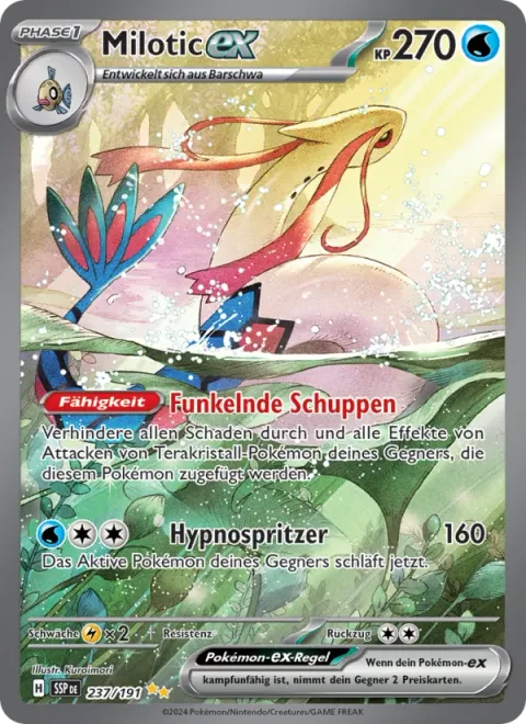 Milotic ex [Sparkling Scales | Hypno Splash]