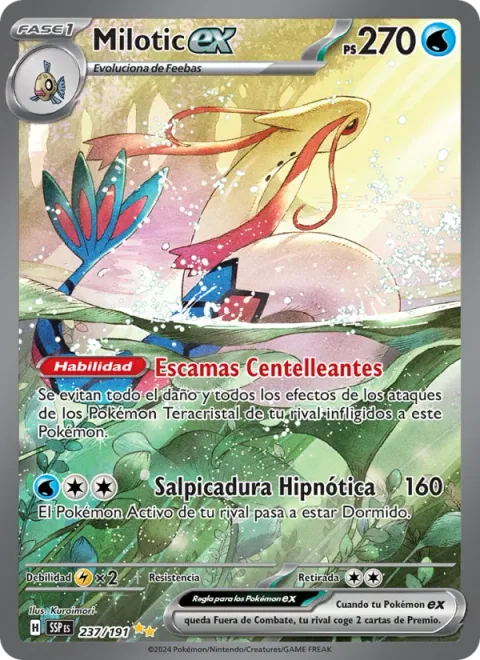 Milotic ex [Sparkling Scales | Hypno Splash]