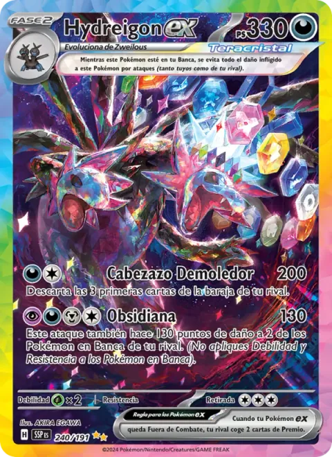 Hydreigon ex [Crashing Headbutt | Obsidian]