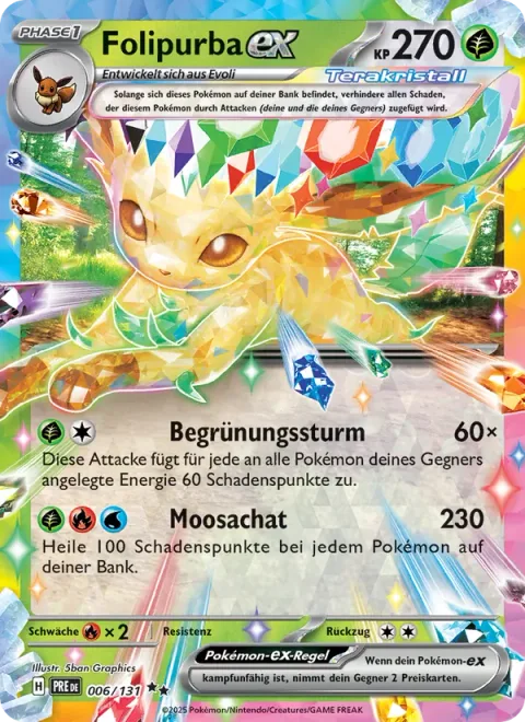Leafeon ex [Verdant Storm | Moss Agate]