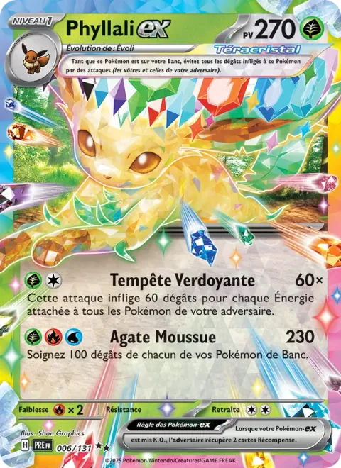 Leafeon ex [Verdant Storm | Moss Agate]